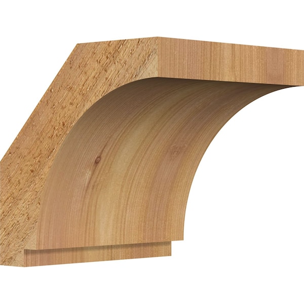 Ekena Millwork 6"W x 6"D x 6"H Imperial Rough Sawn Knee Brace, Western Red Cedar BRC06X06X06IMP00RWR - main